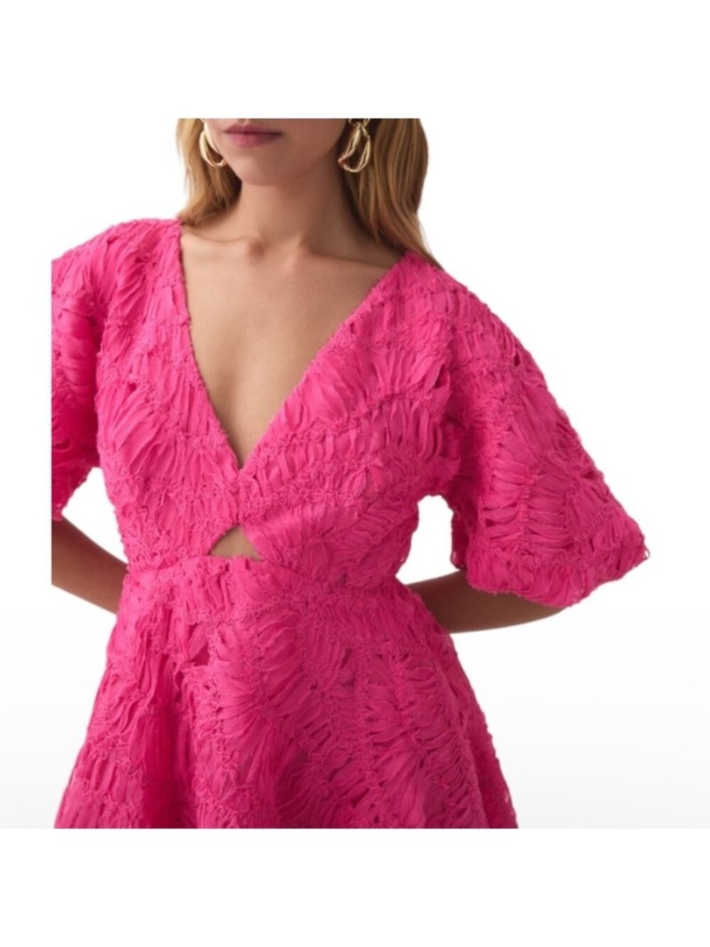 NWT AJE Women’s Florential Pink Mini Swing Dress - Picture 4 of 13